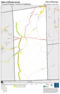 State of Rhode Island  Town of Glocester Proposed Roadway Functional Classification