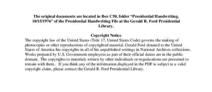 Government / United States / Gerald Ford / Buchen / United States Congress