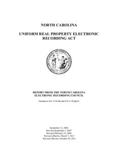 UNIFORM REAL PROPERTY ELECTRONIC RECORDING ACT