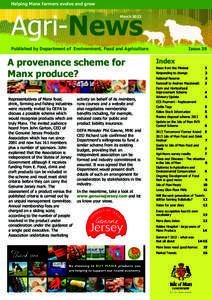 Helping Manx farmers evolve and grow  Agri-News March[removed]Published by Department of Environment, Food and Agriculture