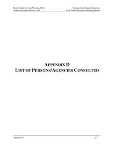 Microsoft Word - O - DEIS - Appendix D_Persons consulted.doc
