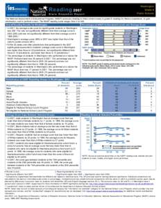 The National Assessment of Educational Progress (NAEP) assesses reading in three content areas in grade 8: reading for literary experience, to gain information, and to perform a task. The NAEP reading scale ranges from 0