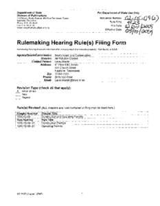 Department of State Division of Publications Sequence Number: 312 Rosa L Parks Avenue. 8th Floor Tennessee Tower Nashville, TN 37243