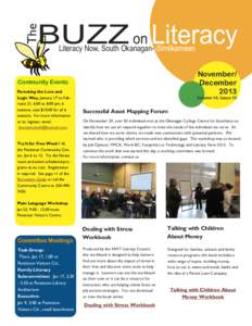 The  BUZZ on Literacy Literacy Now, South Okanagan--Similkameen  November/