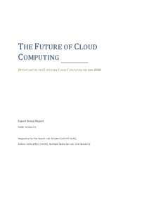 THE FUTURE OF CLOUD COMPUTING