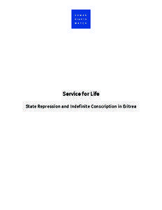 Service for Life State Repression and Indefinite Conscription in Eritrea