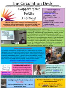 The Circulation Desk  Shepherdstown Public Library – the Library Project and More Support Your Public