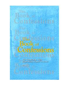 Protestantism / Presbyterianism / Chalcedonianism / Book of Confessions / Westminster Confession of Faith / Creed / Confession / Lutheranism / Heidelberg Catechism / Christianity / Protestant Reformation / Calvinism