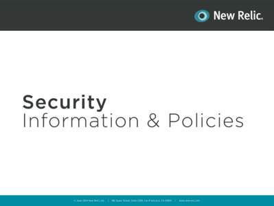 Security Information & Policies  Security Information & Policies  01