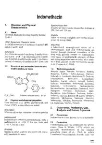 , Indomethacin 1. Chemical and Physical  Characteristics