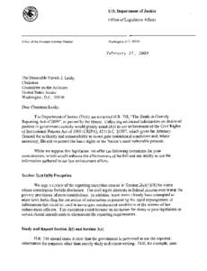 Government / USA PATRIOT Act / Justice / Privacy law / United States Marshals Service / United States Department of Justice / Patrick Leahy