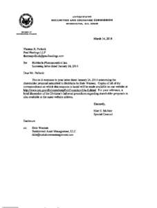 BioMarin Pharmaceutical Inc.; Rule 14a-8 no-action letter