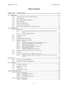 Handbook 44 – [removed]General Code Table of Contents Section 1.10.