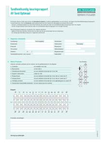 Tandheelkundig keuringsrapport AV Tand Optimaal – De Friesland Zorgverzekeraar