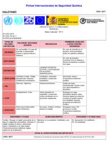 Nº CAS[removed]International Chemical Safety Cards (WHO/IPCS/ILO)