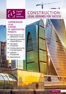 CONSTRUCTION:  LEGAL GROUNDS FOR SUCCESS COMPREHENSIVE LEGAL
