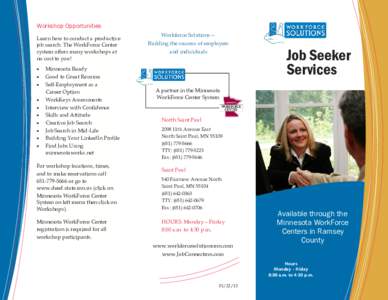 Job Seeker Services brochure[removed]pub