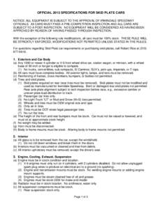 Microsoft Word - Skid Plate Cars Official Rules 2013.doc