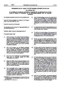 Verordening (EU) nrvan het Europees Parlement en de Raad van 16 februari 2011 tot vaststelling van de algemene voorschriften en beginselen die van toepassing zijn op de wijze waarop de lidstaten de uitoefening