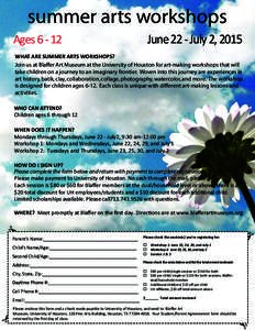 2015 Registration Form_SummerArts(White Flower)