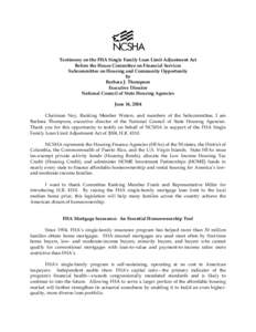 National Council of State Housing Agencies / Mortgage insurance / Mortgage loan / Federal Housing Administration / Mortgage industry of the United States / Economy of the United States / FHA insured loan