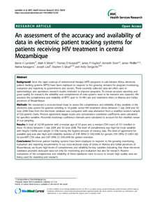 Lambdin et al. BMC Health Services Research 2012, 12:30 http://www.biomedcentral.com[removed]RESEARCH ARTICLE  Open Access