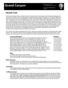 Boucher Trail / Tonto Trail / Dripping Springs Trail / Grand Canyon / Waldron Trail / River Trail / South Kaibab Trail / Grand Canyon Backcountry Camping / Geography of Arizona / Arizona / Hermit Trail