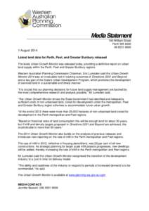 Media Statement 140 William Street Perth WA[removed][removed]August 2014