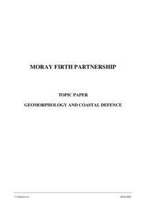 MORAY FIRTH PARTNERSHIP  TOPIC PAPER