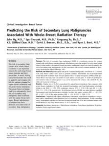 International Journal of  Radiation Oncology biology  physics