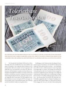 VERMÖGEN & STRATEGIE  Tolerierbare Teuerungsraten  Reichsbanknoten der 1920erJahre: Die Deutschen fürchten