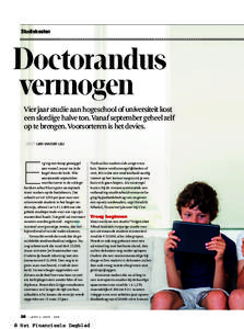 Studiekosten  Doctorandus vermogen  Vier jaar studie aan hogeschool of universiteit kost