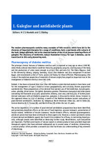 1. Galegine and antidiabetic plants  AL