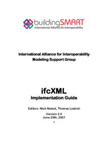 Microsoft Word - ifcXML Implementation Guide v2-0.doc