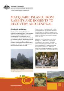 Macquarie Island: from rabbits and rodents to recovery and renewal