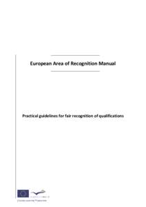 European Area of Recognition Manual