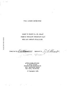 PUBLIC ADDRESS SYSTEM STUDY  SLAC AHO 1991-012B14 REPORT TO PROJECT M - NO. ABA-18 STANFORD UNIVERSITY SUBCONTRACT S-128