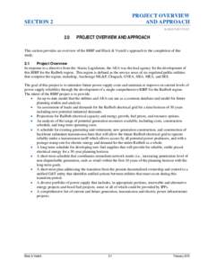 PROJECT OVERVIEW AND APPROACH SECTION 2  ALASKA RIRP STUDY