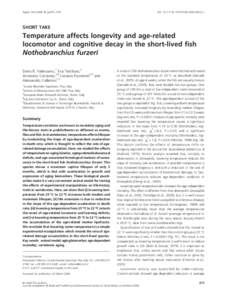 Aging Cell, pp275–278  Doi: j00212.x Blackwell Publishing Ltd