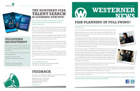 Vol. 13, Issue 2 | SPRING[removed]WESTERNER NEWS  The Northern Star
