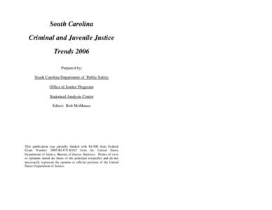 South Carolina  South Carolina Criminal and Juvenile Justice