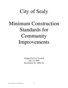 Microsoft Word - Community Improvement Standards 2004_18.doc