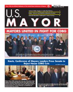 Since 1933, the Official Publication of The United States Conference of Mayors  March 7, 2011 Volume 78, Issue 04  U.S.