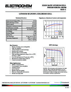 High Rate Lithium Cell - Size C