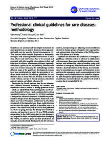 Kremp et al. Orphanet Journal of Rare Diseases 2012, 7(Suppl 2):A12 http://www.ojrd.com/content/7/S2/A12 MEETING ABSTRACT  Open Access