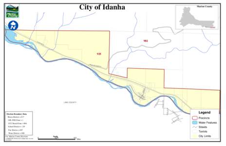 City of Idanha  Marion County IDANHA