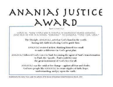 Microsoft Word - Ananias justice award 2.doc