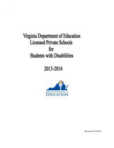 ` . Revised[removed]  VIRGINIA DEPARTMENT OF EDUCATION