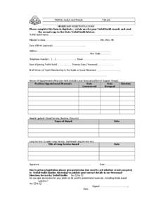 TREFOIL GUILD AUSTRALIA  TG5./08 MEMBERSHIP REGISTRATION FORM Please complete this form in duplicate – retain one for your Trefoil Guild records and send