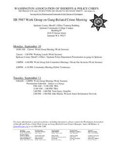 WASHINGTON ASSOCIATION OF SHERIFFS & POLICE CHIEFS 3060 Willamette Dr NE Lacey, WA[removed]PHONE[removed]FAX[removed]WEBSITE – www.waspc.org Serving the Law Enforcement Community & the Citizens of Washingto